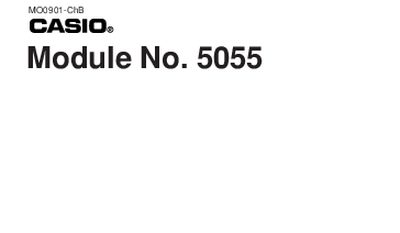 Casio 5055 Watch User Manual - cover page