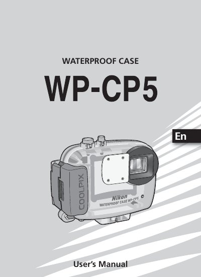 nikon WP-CP5(COOLPIX S1/S3)user manual - cover page