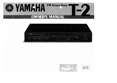 Yamaha T-2 FM Stereo Tuner User Manual - cover page
