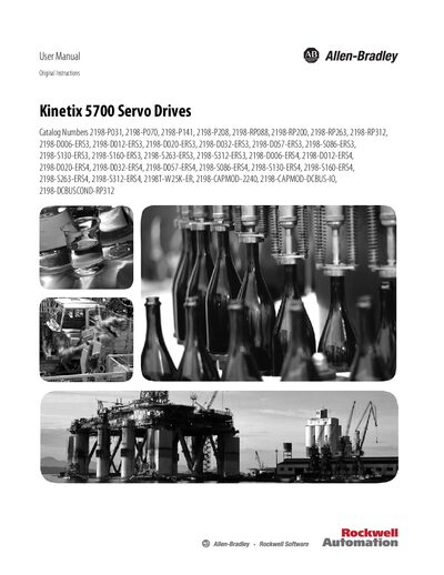 Rockwell Automation Kinetix 5700 Servo Drive User Manual - cover page