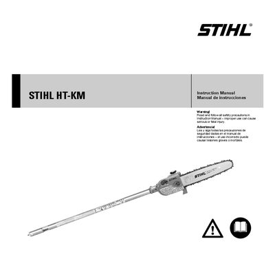 STIHL HT-KM KombiTool Pole Pruner Instruction Manual - cover page
