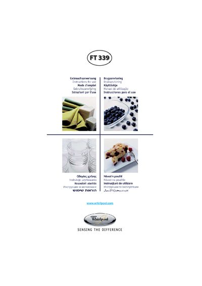 Whirlpool FT339 Microwave User Manual - cover page