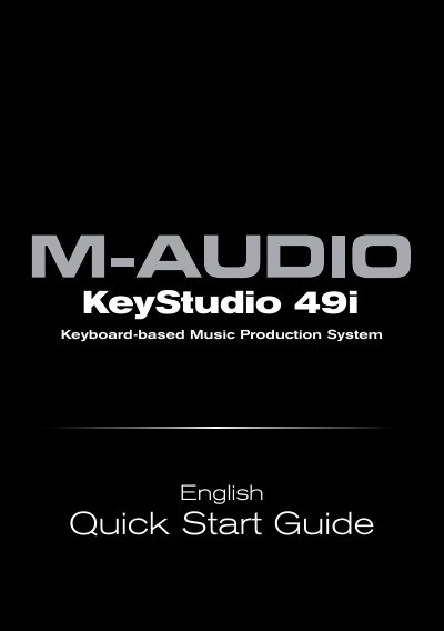 M-Audio KeyStudio 49i Quick Start Guide - cover page