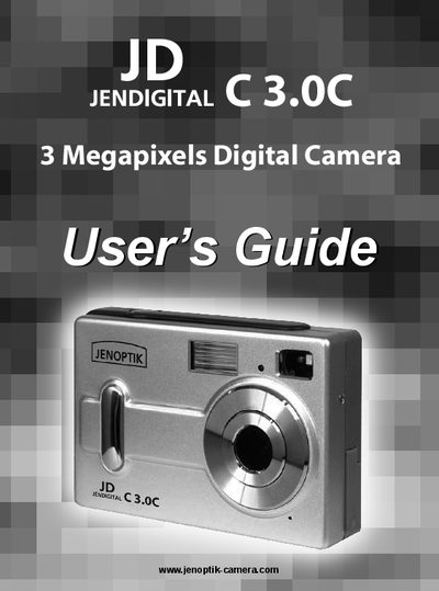 Concord Camera Corp. JENDIGITAL C 3.0C User Manual - cover page