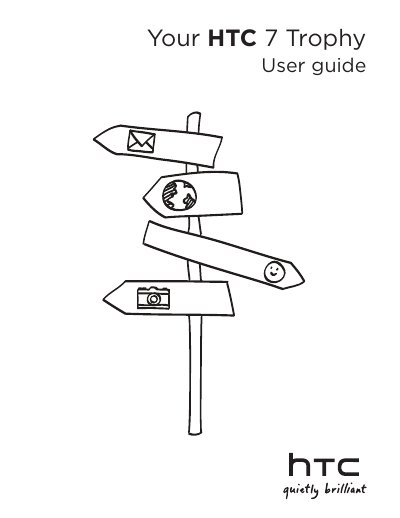 HTC 7 Trophy User Manual - cover page