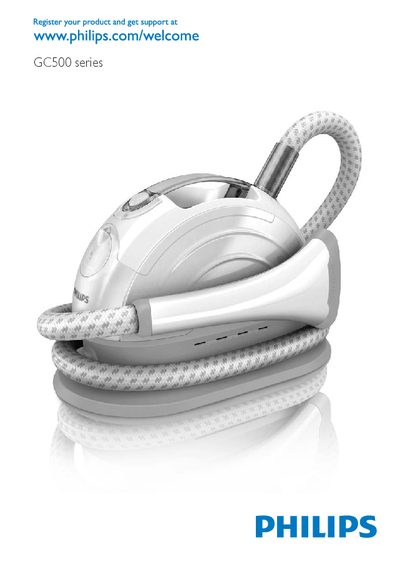 Philips GC500 Series Steam Iron User Manual - cover page