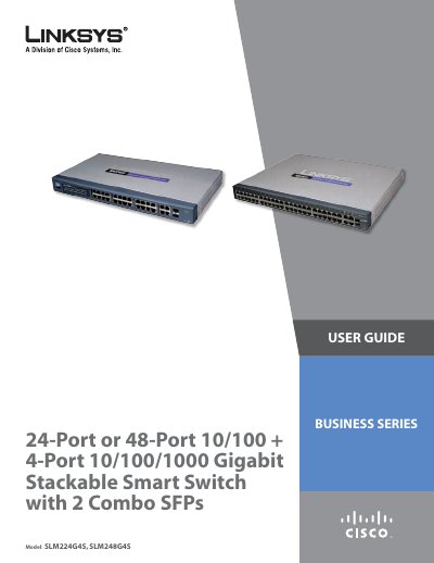 LINKSYS SLM224G45/SLM248G45 Manual - cover page