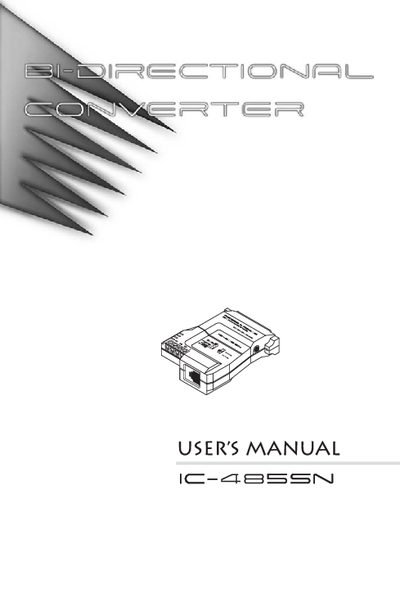 ATEN IC-4855N user manual - cover page