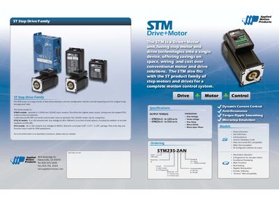 Applied Motion STM Drive+Motor User Manual - cover page