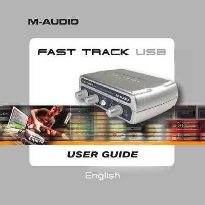M-Audio Fast Track USB Audio Interface User Guide - cover page