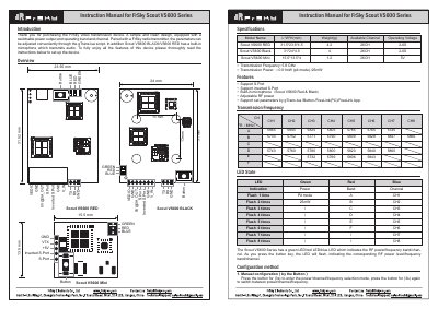 FrSky Scout VS600 Series Video Transmission Device Instruction Manual - cover page