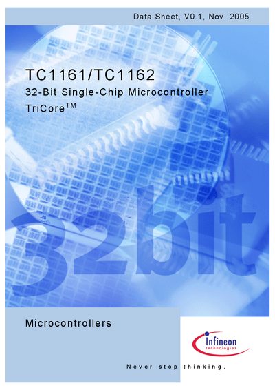 Infineon TC1161/TC1162 Datasheet - cover page