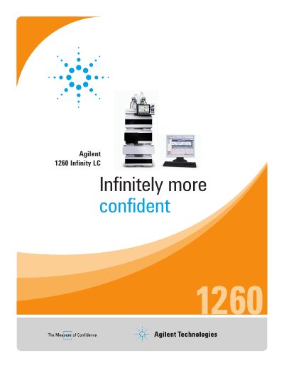 Agilent 1260 Infinity LC Product Brochure - cover page