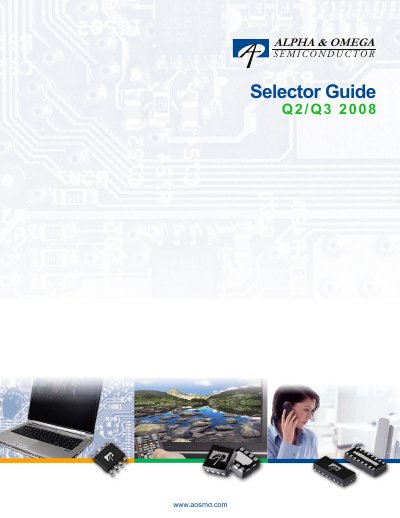Alpha & Omega Q2/Q3 2008 Selector Guide - cover page