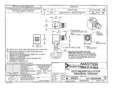 Dytran 3023A2H Accelerometer Datasheet