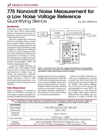 linear DESIGN FEATURES LTMag-V19N4-02-LTC6655-JimWilliams service manual