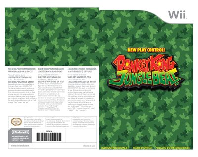Nintendo Wii Donkey Kong Jungle Beat User Manual - cover page