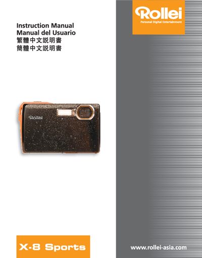 Rollei X-8 Sports User Manual - cover page