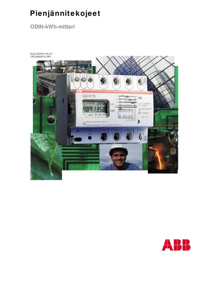 ABB ODIN kWh Meter Manual - cover page