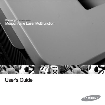 Samsung SCX-6x22 Series User Manual - cover page