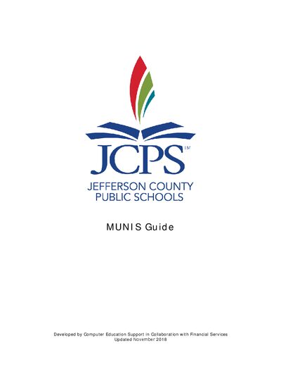 MUNIS User Manual Guide