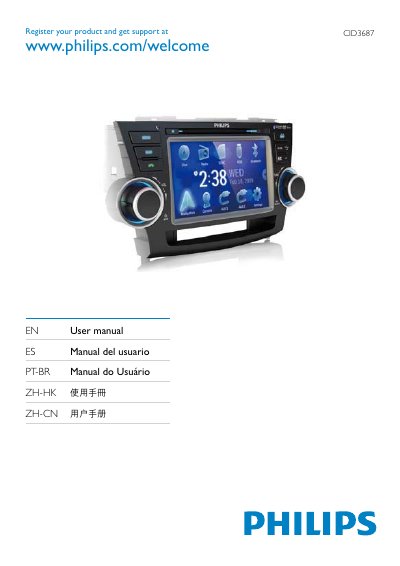 Philips User Manual - cover page