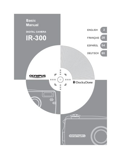 Olympus IR-300 Digital Camera Basic Manual - cover page