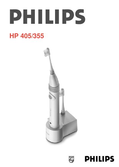 Philips HP 405/355 User Manual - cover page