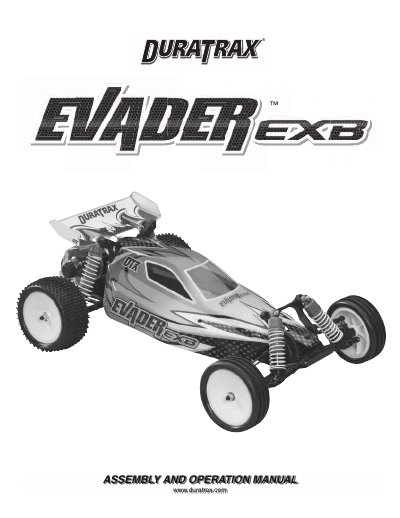 DuraTrax Evader EXB Assembly and Operation Manual - cover page