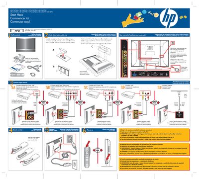 HP LCD HDTV (LC4776N etc.) Quick Start Setup Guide