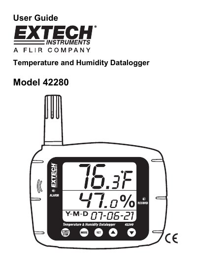 EXTECH Model 421502 Dual Input Type J/K Digital Thermometer user manual - cover page