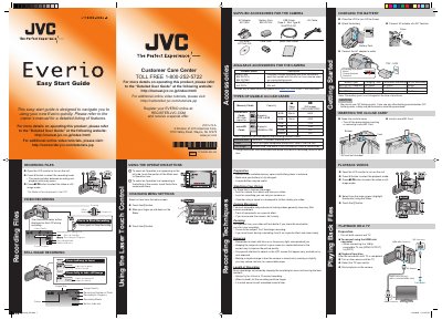 JVC Everio Quick Start Guide - cover page