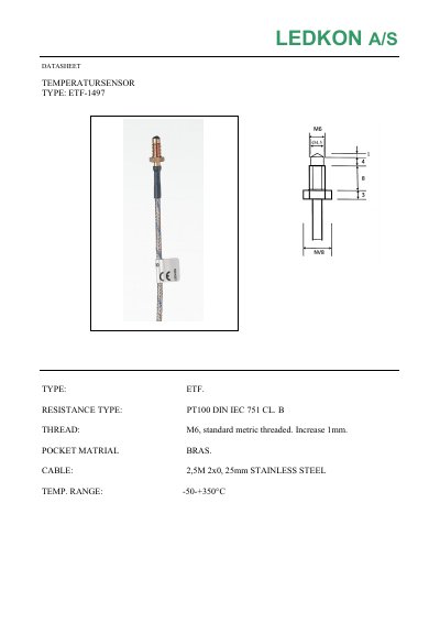 LEDKON ETF-1497 technology data - cover page