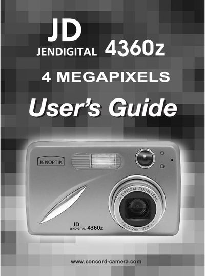 Jenoptik JD 4360z Camera User Guide - cover page