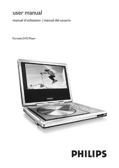 Philips PET710 Portable DVD Player User Manual - cover page