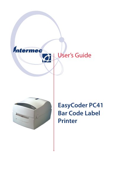 Intermec EasyCoder PC41 Bar Code Label Printer User Guide - cover page