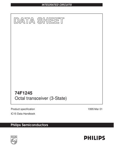 PHILIPS 74F145 handbook - cover page