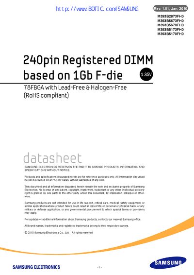 samsung M393B2873FH0 handbook
