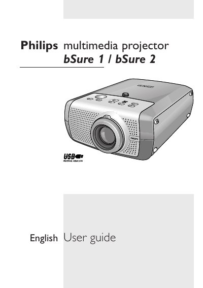 Philips bSure1 / bSure2 Projector User Guide