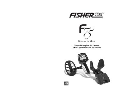 Fisher F75 Metal Detector User Manual - cover page