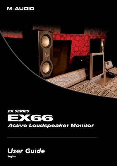 M-Audio EX66 Active Loudspeaker Monitor User Guide - cover page