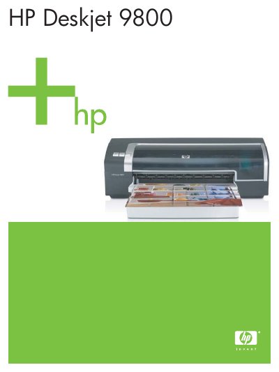 HP Deskjet 9800 Printer User Manual - cover page
