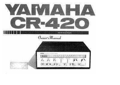 Yamaha CR-420 Stereo Receiver User Manual - cover page