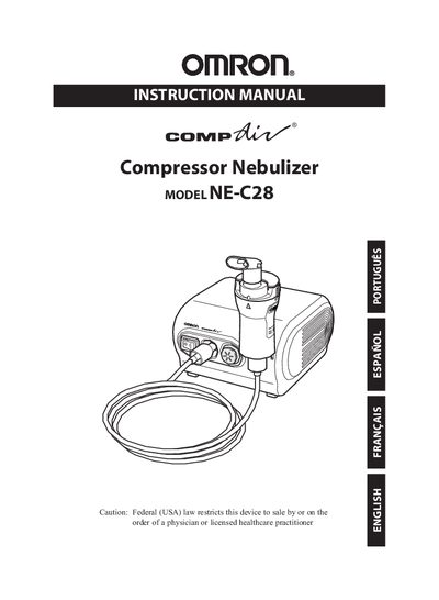 OMRON CompAir NE-C28 Compressor Nebulizer Instruction Manual