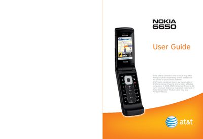 Nokia 6650 User Guide - cover page