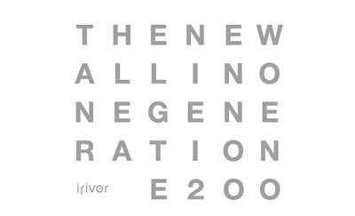 iriver E200 User Manual - cover page