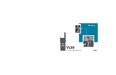 Motorola VL50 Two-Way Radio User Guide - cover page