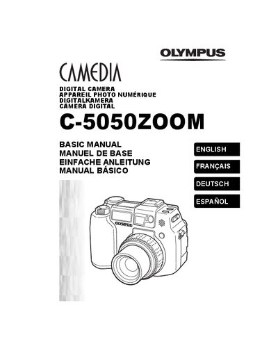 Olympus C-5050ZOOM Digital Camera Basic Manual - cover page