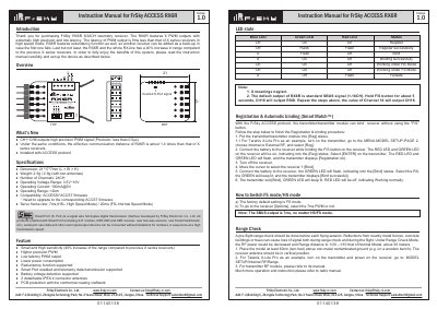 FrSky RX6R 6/24CH Telemetry Receiver User Manual