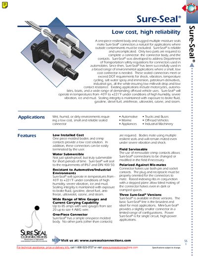 Sure‑Seal Connectors Handbook - cover page